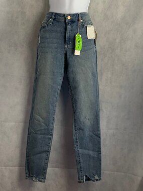 Ella Moss Juniors Skinny Ripped Ankle Jeans, Daydream Light Blue Wash, 26 Waist